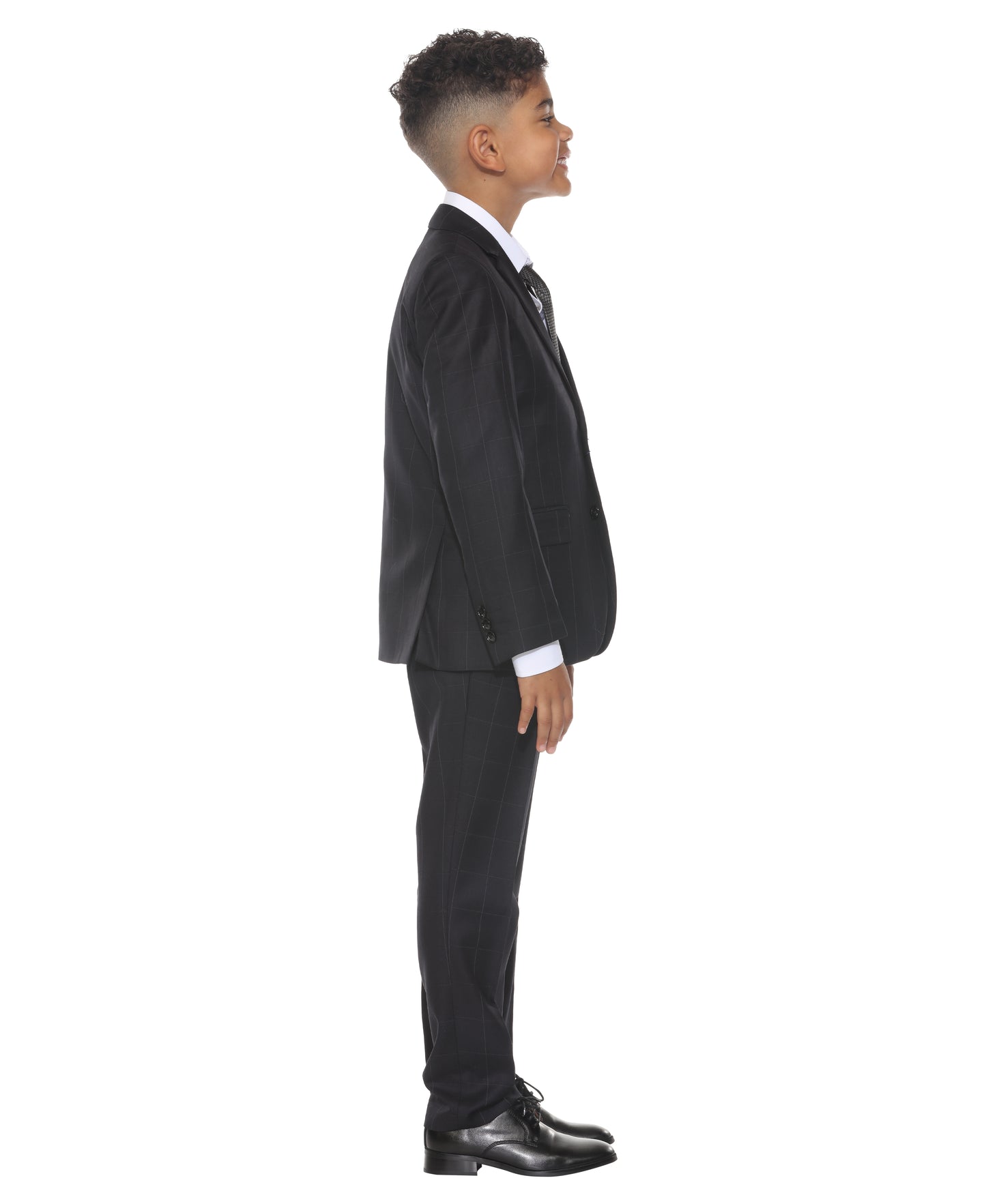 Perry Ellis Boy's 5pc Windowpane Suit