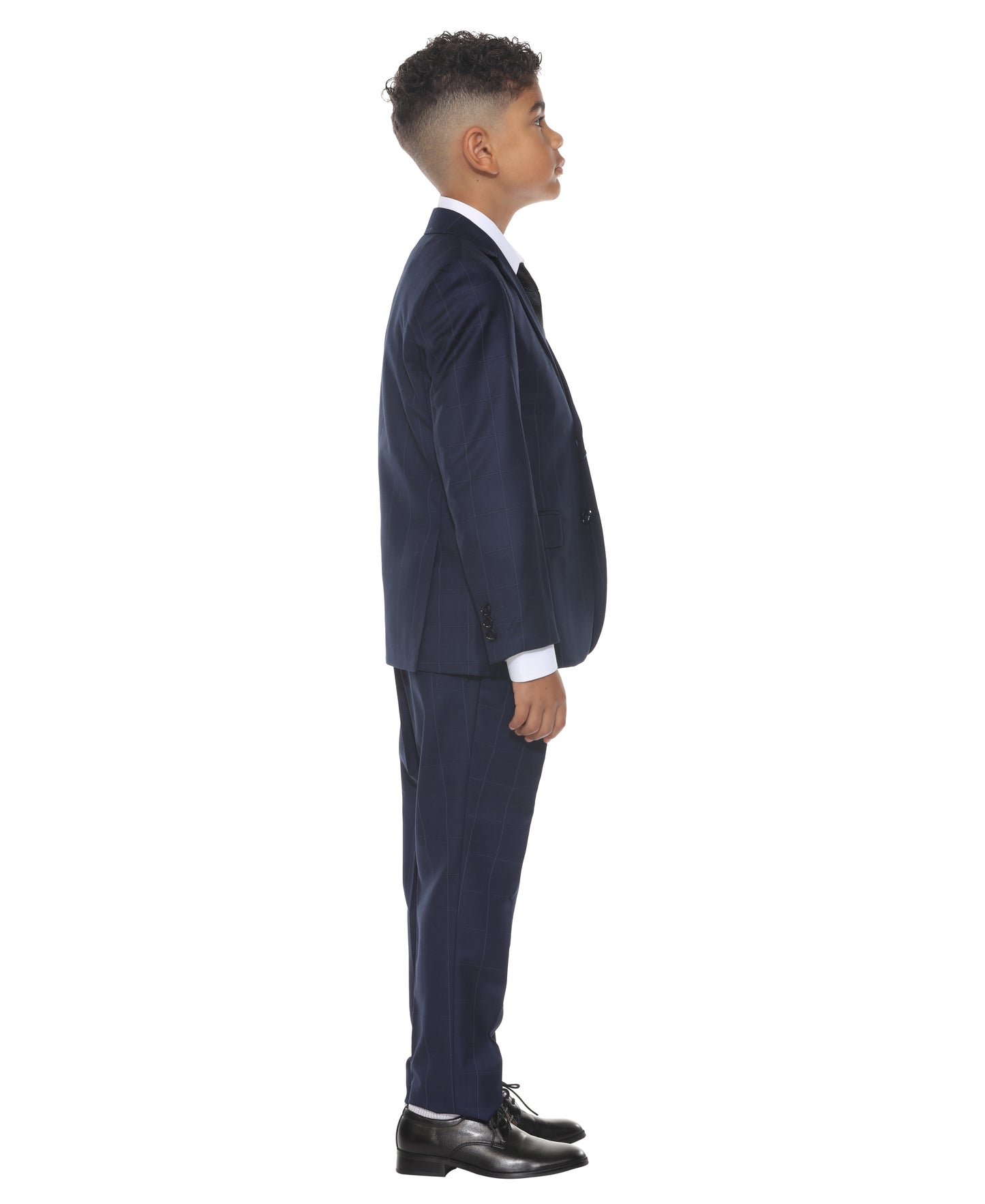 Perry Ellis Boy's 5pc Windowpane Suit
