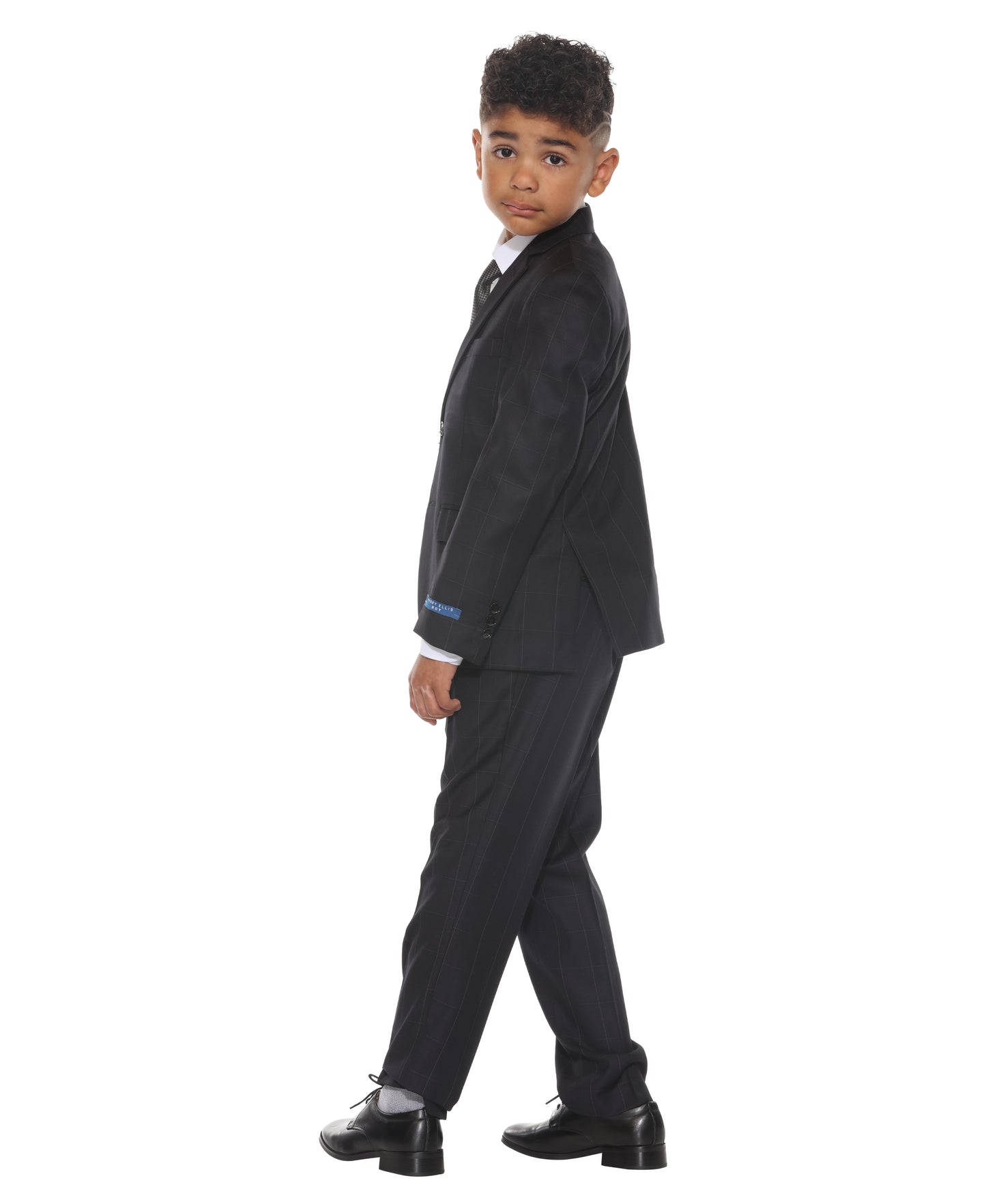 Perry Ellis Boy's 5pc Windowpane Suit