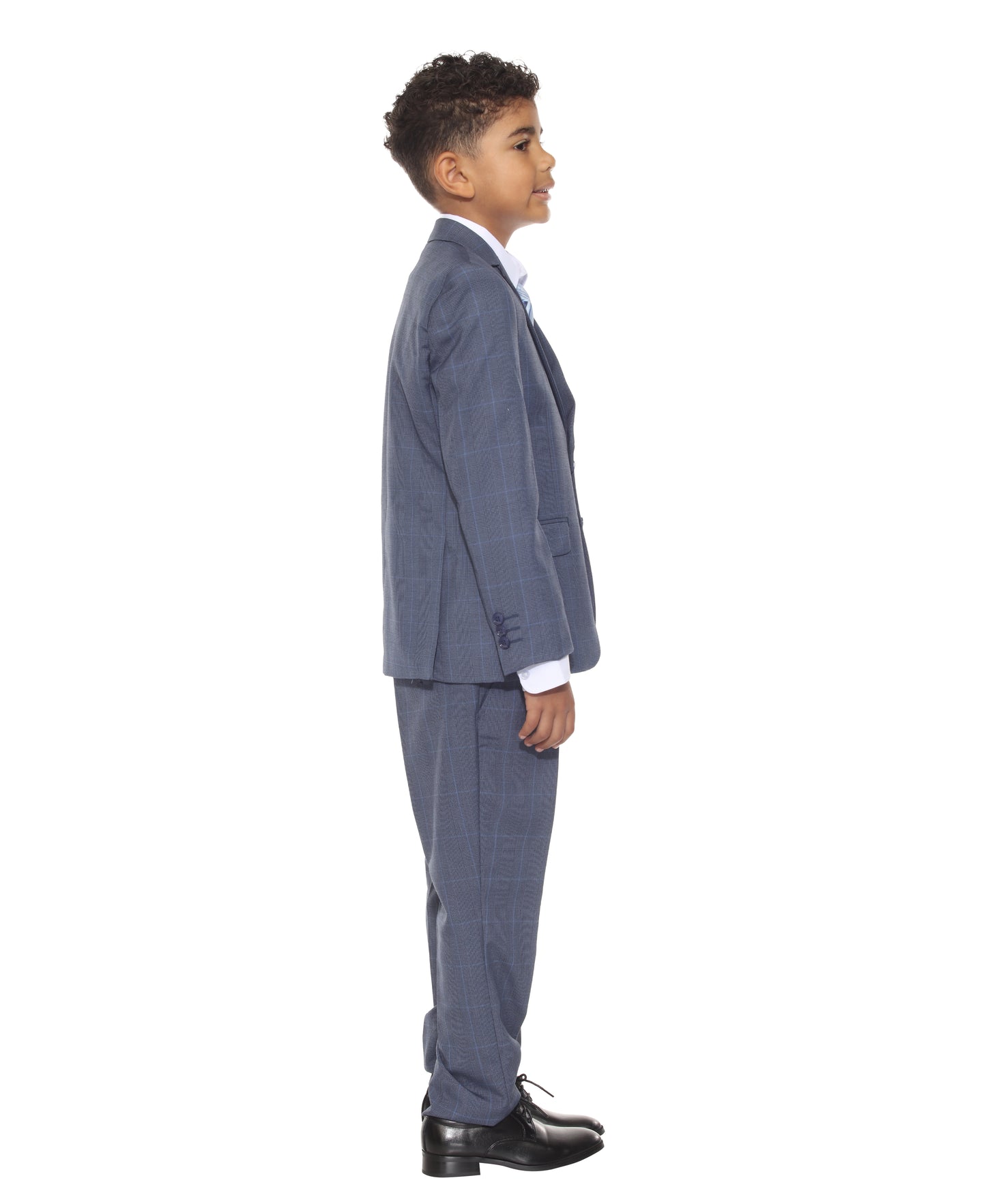 Perry Ellis Boy's 5pc Glenplaid Suit