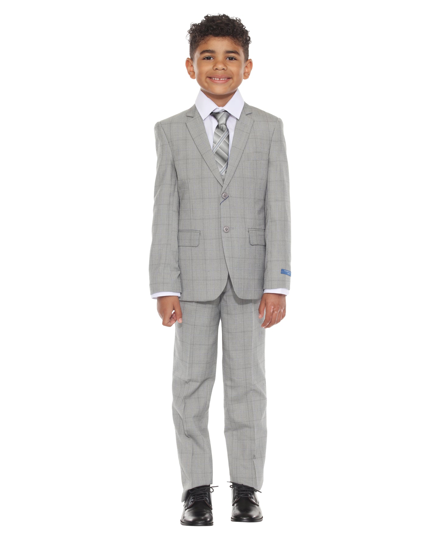 Perry Ellis Boy's 5pc Glenplaid Suit