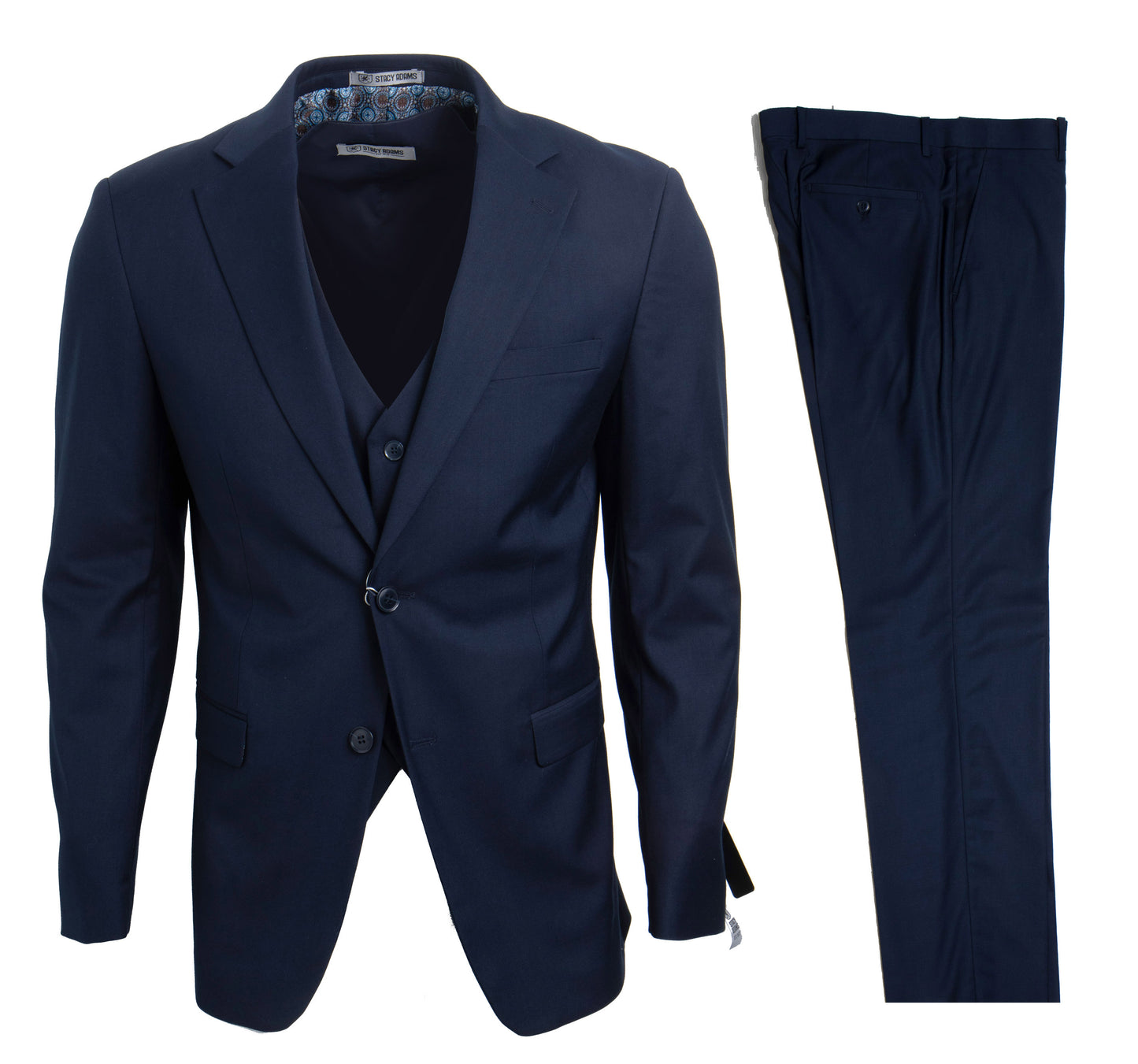 Navy Stacy Adams Men's Suit